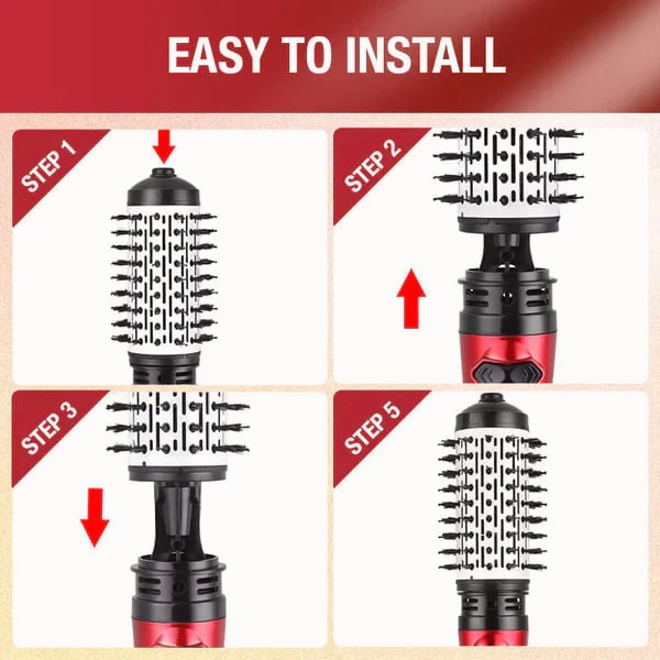 Brosse coiffante 3-en-1 – Des cheveux sublimes et une confiance instantanée chaque matin